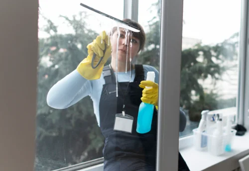 Nettoyage de vitres intérieures et extérieures au Tronchet
